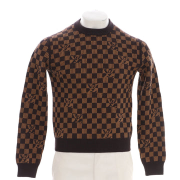 Louis Vuitton Men's LV Damier Crew Neck Sweater Wool