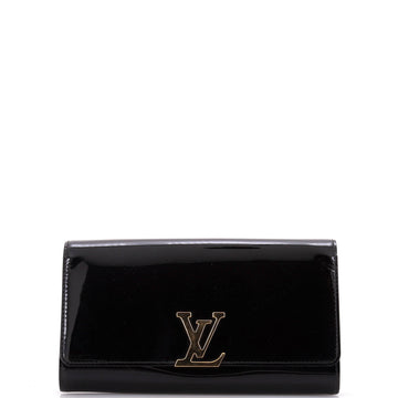 Louis Vuitton Louise Clutch Patent East West