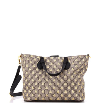 Gucci Convertible Soft Tote Printed GG Coated Canvas Small
