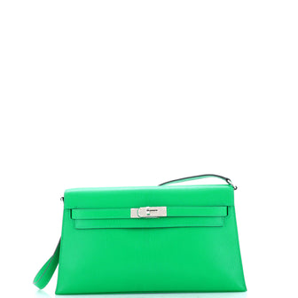 Hermes Kelly Elan Shoulder Bag Chevre Chamkila