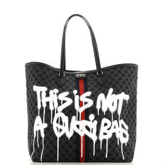 Balenciaga x Gucci The Hacker Project Tote Graffiti BB Canvas Large