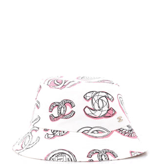 Chanel CC Bucket Hat Printed Canvas