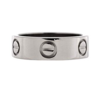 Cartier Love Band Ring 18K White Gold