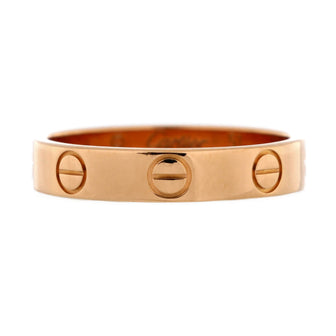 Cartier Love Wedding Band Ring 18K Rose Gold