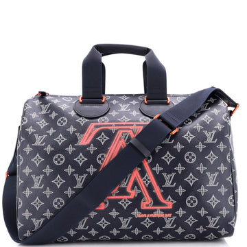 Louis Vuitton Speedy Bandouliere Bag Limited Edition Upside Down Monogram Ink 40