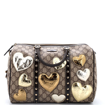 Gucci Joy Boston Bag Limited Edition GG Coated Canvas Medium