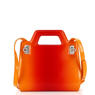 Salvatore Ferragamo Wanda Top Handle Shoulder Bag Gradient Leather Mini