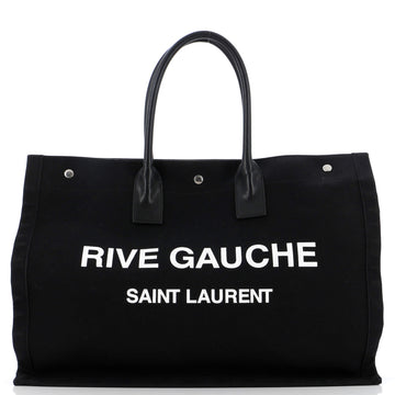 Saint Laurent Rive Gauche Shopper Tote Canvas Large