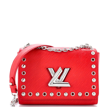 Louis Vuitton Twist Handbag Studded Epi Leather MM
