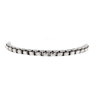 Louis Vuitton Chain Bracelet Metal with Monogram Eclipse Canvas
