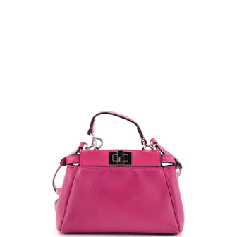 Fendi Peekaboo Bag Leather Micro