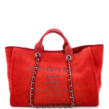 Chanel Deauville Tote Lurex Boucle Medium