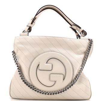Gucci Blondie NM Tote Diagonal Quilted Leather Small