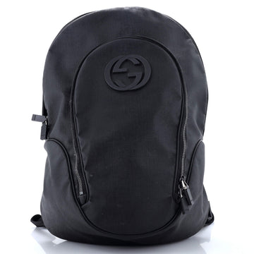 Gucci Interlocking G Backpack GG Coated Canvas Medium