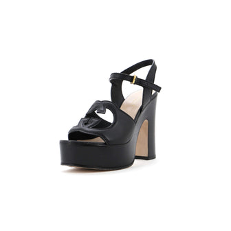 Gucci Women's Interlocking G Cut-Out Platform Sandals Leather