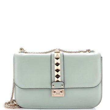 Valentino Garavani Glam Lock Shoulder Bag Leather Medium