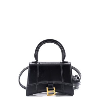 Balenciaga Hourglass Top Handle Bag Leather Mini