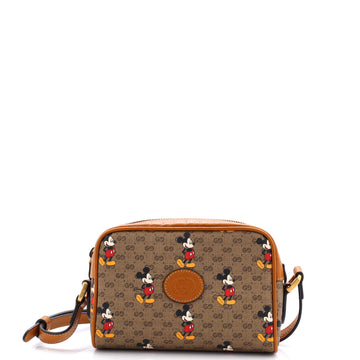 Gucci Disney Mickey Mouse Shoulder Bag Printed Mini GG Coated Canvas Mini