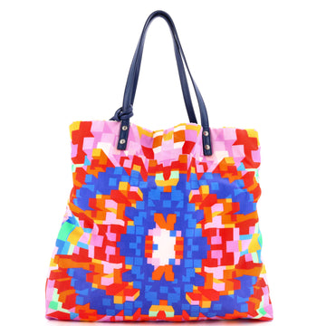 Chanel CC Tote Printed Nylon Medium