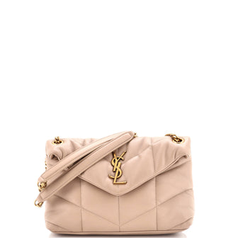 Saint Laurent Loulou Puffer Shoulder Bag Quilted Leather Small