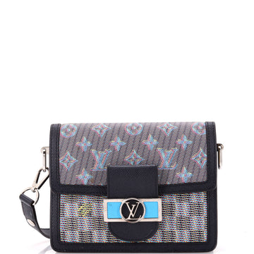 Louis Vuitton Dauphine Shoulder Bag Damier Monogram LV Pop Canvas Mini