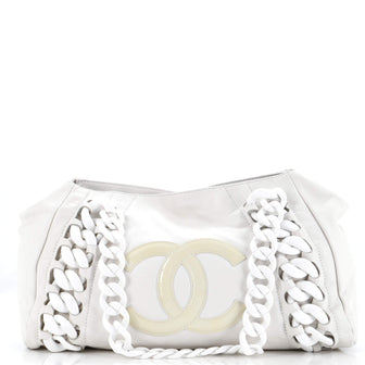 Chanel Resin Modern Chain Tote Calfskin East West