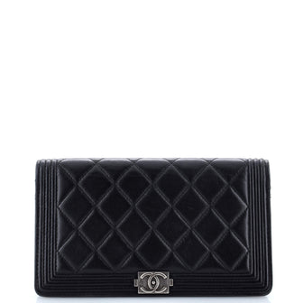 Chanel Boy Wallet on Chain Quilted Lambskin