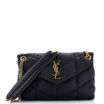 Saint Laurent Loulou Puffer Shoulder Bag Quilted Nylon Small