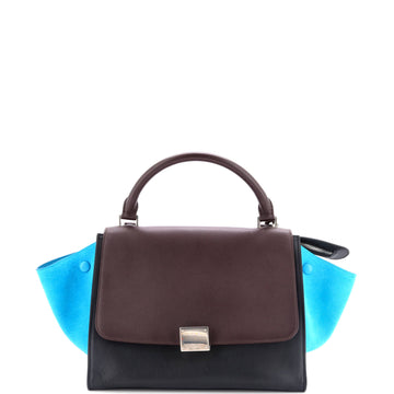 Celine Tricolor Trapeze Bag Leather Small