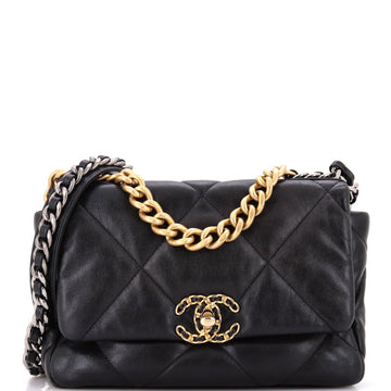 Chanel 19 Flap Bag Quilted Leather Medium