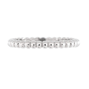 Van Cleef & Arpels Perlee Ring 18K White Gold Small