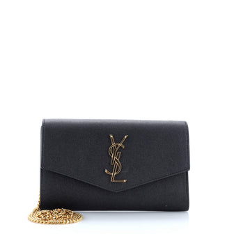 Saint Laurent Uptown Chain Wallet Leather