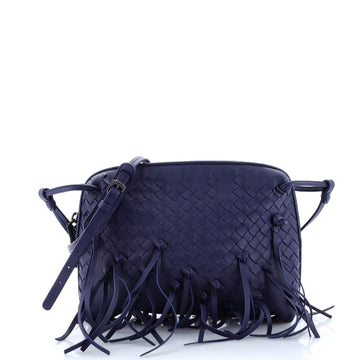 Bottega Veneta Nodini Crossbody Bag Fringe Intrecciato Nappa Small