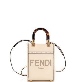 Fendi Sunshine Shopper Tote Leather Mini