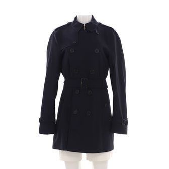 Burberry Women's Sandringham Belted Mid-Length Trench Coat Cotton
