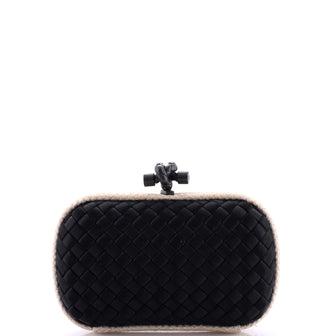 Bottega Veneta Box Knot Clutch Intrecciato Satin Small