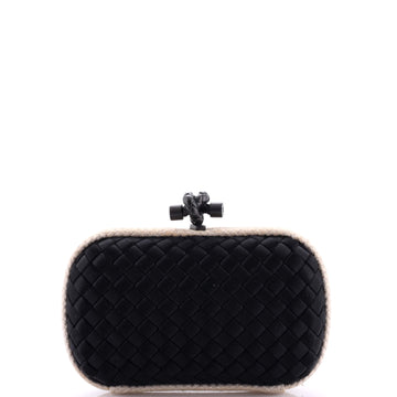 Bottega Veneta Box Knot Clutch Intrecciato Satin Small