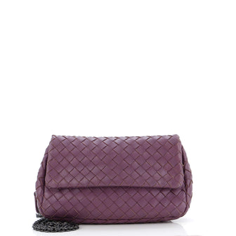 Bottega Veneta Expandable Chain Crossbody Bag Intrecciato Nappa Small