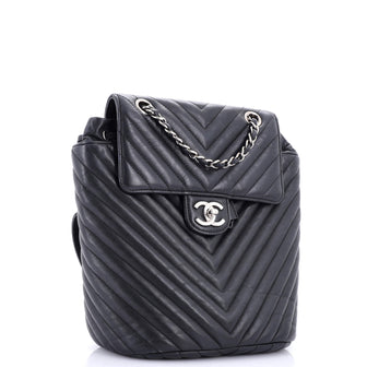 Chanel Urban Spirit Backpack Chevron Leather Small