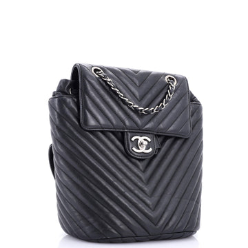 Chanel Urban Spirit Backpack Chevron Leather Small