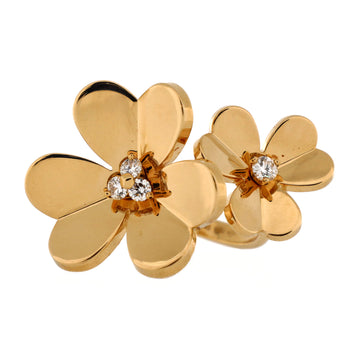 Van Cleef & Arpels Frivole Between the Finger Ring 18K Yellow Gold with Diamonds