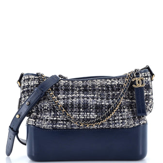 Chanel Gabrielle Hobo Quilted Tweed and Calfskin Medium