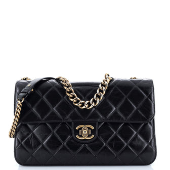 Chanel Perfect Edge Flap Bag Quilted Glazed Calfskin Jumbo