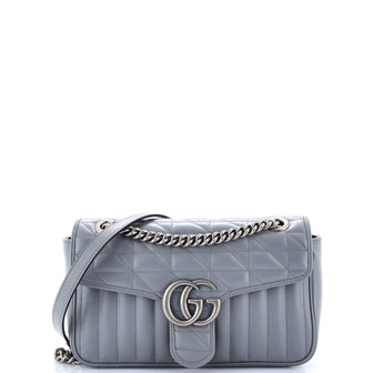 Gucci GG Marmont Flap Bag Mixed Matelasse Leather Small