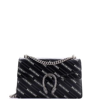 Gucci x Balenciaga The Hacker Project Dionysus Bag Logo Printed Leather Small