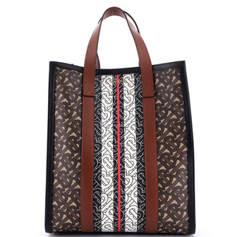 Burberry Portrait Tote Monogram E-Canvas Small