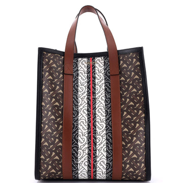 Burberry Portrait Tote Monogram E-Canvas Small