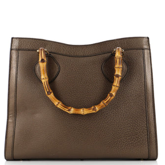 Gucci Bamboo Handle Tote Leather Large