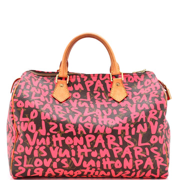 Louis Vuitton Speedy Handbag Limited Edition Monogram Graffiti 30