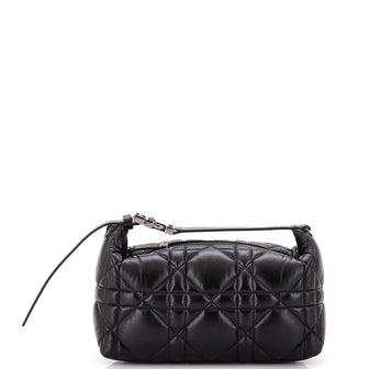 Christian Dior DiorTravel Nomad Pouch Macrocannage Quilt Calfskin Medium